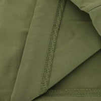 Muške plus veličine Hlače od punog ležerne više džepova na otvorenom ravno tipom fitness teretni hlače hlače zelene 6
