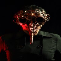 ZECKOS - Odrasli Halloween Metalik Steampunk Plug Doctor LED svjetlo za masku sa naočarima - bakar