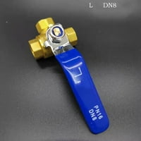 Način mesinganog kugličnog ventila, L tipkoviti ventil za burnu ventil za vodeni ulje za plin, DN20