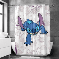 Lilo & Stitch tuš Cartin Cartoon Ispis kupatilo Dekor zavjesa sa grombotima i kuke Tkanine vodootporne tuširane zavjese za kupatilo hotela