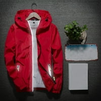 Brglopf Muške jakne za vjetrost Lagana sportska jakna s kapuljačom vjetrovskog kapuljača za planinarenje Pješačenje za planinarenje modna odjeća