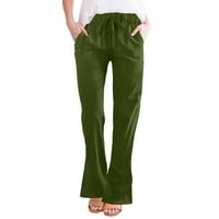 Ketyyh-Chn Ženske hlače Casual Hlače High Squiste casual pantalone Joga Radne pantalone zelena, 2xl