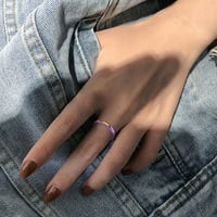 Woxinda ženski modni ručni prsten za ručni prsten za prsten ugovornih sitnih poliranih prstenova