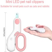 Tianlu Pet Clippers, sa LED svjetlima, izbjegavajte pretjerano rezanje, profesionalni alat za njegu ljepote, pogodni za male kućne ljubimce poput mačaka i zečeva