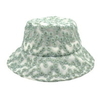 Haxmnou Žene Ljetna modna plaža Print Podesiva pamučna kašika za pranje kašike šešir na otvorenom Fish Hat