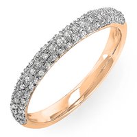 0. Carat 18k bijelo zlato okruglo Diamond ženski ženski obljetnica za vjenčanje za vjenčanje