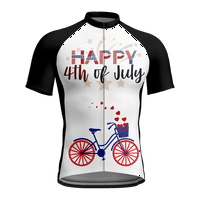 Autumber Road Biciklistička odjeća Standardni zadnji džepovi pogodni za ljetni muškarci Biciklistički dres za dan neovisnosti