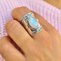 Duhgbne boemian Creative Vintage Wideng Ring Modeble Dame Party Prsten nakit