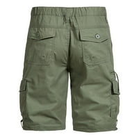 Patlollav Muške sportske hlače Cleariance Camuflage Radne hlače Srednja struka Multi-džepne petomementalne hlače