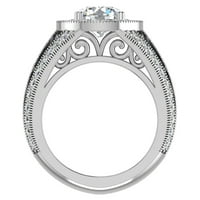 Dijamantni prstenovi Dijamant naglašeni 18k bijelo zlato 3. CT TW