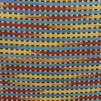 Plutus brendovi PBDUO102- -DP in. Vivid stripe crvene, plave i žute pruge Luksuzni otvoreni i zatvoreni jastuk za bacanje