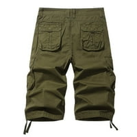 Corashan Muške hlače Ležerne prilike ljetnih kratkih kratkih kratkih rukavica Casual Capris ravne multi džepne pantalone muške hlače