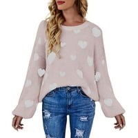 Duks gubotare za žene plus veličine Ženske kornjačeve prevelike džempere V izrez čvrste boje modnih vrhova