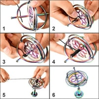 Žiroskop metal protiv gravitacije predenje gornjeg žiroskopa ravnoteža igračaka obrazovnog poklona šareno