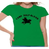 Newkward Styles Lovers Lovers Camp Pol-Blood Women T Majica Polovne krvne košulje za Dame Geek Thirt mistična majica za dame Geek majica za djevojku kamp Poludjevska ženska odjeća
