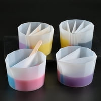Split Cup za sipanje boje, bijeća silikonska čaša za dizanje za akrilnu boju smola koja izliva DIY izradu