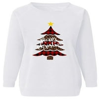 Glonme dugih rukava za žene za žene topli sportski božićni duksevi sa labavim stablom stablo pulover bijeli m