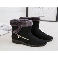 Colisha Dame Womens Toplo Fau Fur Posvojen Zip Up Walk Walking Winter Snow Cleots cipele veličine 11