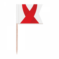 Crvena vrpca Svjesnost Svjetska otpadačka zastava za zube zastava za zube Oznake oznake za zabavu