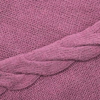 Ženski dugi rukav TURTLENECK pulover Jesen i zimski dugi rukav čvrsti boja Swight Craft Fried tijesto uvidno labavi džemper pulover Ležerne prilike