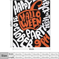 Halloween bundeva baca pokrivač horor super mekani komforan flanel pokrivač Halloween ukrasi pokloni za djecu muškarci žene 40x50in