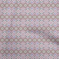 Onuproone pamučna kambrična ljubičasta tkanina geometrijska haljina materijala materijala od tiskane tkanine od dvorišta široko-5o