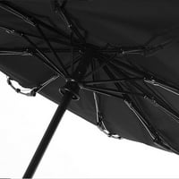 GUVPEV Potpuna automatska kišobrana Povećaj tri preklopna kišobran Poslovni sklopivi kišobran - crna jedna veličina