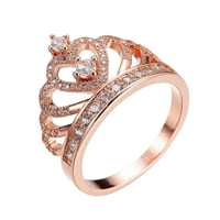 Mortilo puni dijamant cirkon šuplji prstenovi za žene modne ruže zlato dijamant circon prsten ženski nakit dijamantni prstenovi za žene veličine 10