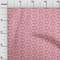Onuone pamučno cambric lagana ružičasta tkanina geometrijska šivaća tkanina od dvorišta otisnuta DIY odjeća šiva
