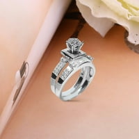 Prstenovi za dijamantni prsten za roze, dijamantni prsten za valentinovo, ružičasti prsten, dijamant, prsten, lagani prsten, lagani prsten, novi kreativni prsten, može se složiti da bi nosili ženska moda