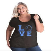 - Ženska majica plus veličine - zagonetka za podizanje autizma