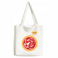 Papir-Cut Snake životinja Kina Zodijak Art Expression Sack platnene torbe na ramenu