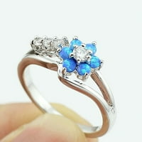 BAOCC dodaci Memorial Opal Dame 'prsten za poklon veličine Nakit Modni nakit vjenčani prstenovi plavi 7