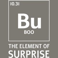 BU Element iznenađenja Funny Boo Halloween Science Juniors Purple Graphic Tee - Dizajn od strane ljudi s