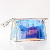 Yolai holografska torba za šminku šminkeri šminke vodootporna kozmetička toaletna putovanja