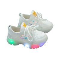 Aoochasliy Girls Cipele Toddler Dojenčad Kids Baby Girls Boys LED Light Cipele Ležerne cipele Sportske cipele