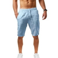 Muški kratke hlače Ležerne prilike Novo odobrenje modni muški ležerni čvrsti džepovi High Squik labavi zavoj pants