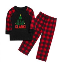 Yuelianxi Božićna porodica Pajamas Dječji dječji božićni pidžami patchwork dugih rukava bluza za bluzu pidžame plairane hlače Porodična Xmas Sleep odjeća za spavanje Set Božićne porodične odjeće