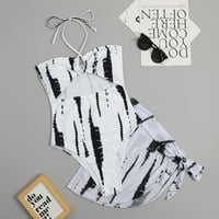 GDFUN ženske jednodijelno kupaće kostimu sa pregačanom sementom tintom seksi kupaći kostim