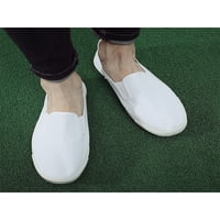 Lacyhop muški stanovi Comfort casual cipela za cipele Radne cipele Dnevne lagane tenisice troše otporne na listiće bijele 4