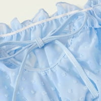 〖Roliyen〗 donje rublje za žene čipke Bowknot žene postavljene pidžame slatko donje rublje za spavanje veznog odjeća