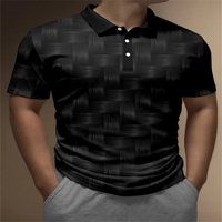 3D gradijentni blok bloka u boji kratki rukav polovnu polo majicu