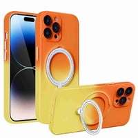 za iPhone 12, kompatibilan sa magsafe futrolom, tankim udarnim izopovanim gradijentom boja pune zaštite objektiva kamere, magnetni skriveni rotacijski prsten poklopac, b