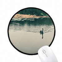 Ducks Lake Photography Mousepad okrugli Black Protived Edge Mat ne klizanje