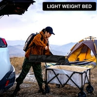 Sklopivi kamp krevetić sa vrećicom za pohranu za odrasle, prijenosni i lagani ležaj za spavanje za vanjsko putovanje, planinarenje, lako se postavlja