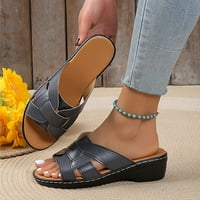 Ženske casual sandale ne klizajuće - vanjske haljine casual sandale sive veličine 6