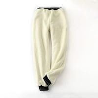 Owordtank elastična struka za struk sa džepovima Casual Hlače za žene Debele pantalone za ispis