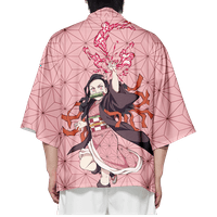 Anime Demon Slayer Kostim Kamado Nezuko Kimono Cardigan Jaknski kaput za unise odraslih djeca