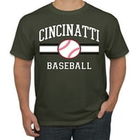 Divlji Bobby City of Cincinnati Baseball Fantasy Fan Sports Muška majica, Vojna zelena, 3x-velika