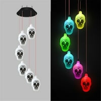 VNTUB Clearence Halloween Wind Chime Later Colorful Doll LED lampin